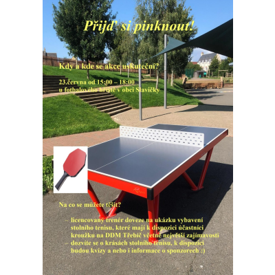 POZVÁNKA NA OBECNÍ AKCI - Ping-pong